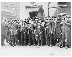 Men Participating in a Protest