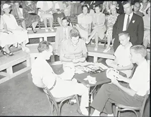 Asbury Park Prints: Men Playing in Bridge Tournament