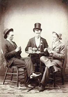 Minnesota Prints: Men Playing Card Game