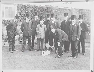 Canterbury Prints: Men Playing Game of Trap and Ball