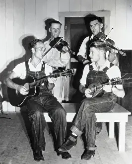 Men Playing Instruments; Guitar, Violin