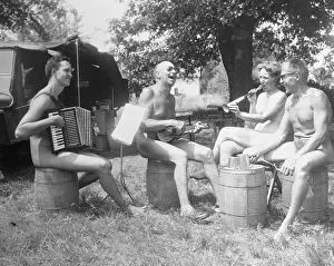 Men Playing Their Instruments in the Nude