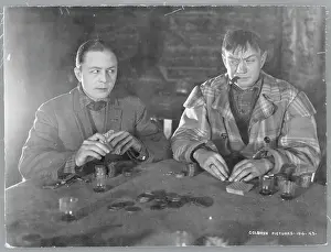 Caution Prints: Men Playing Poker