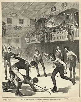Men Playing Polo on Roller Skates at Newport