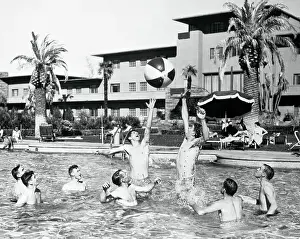 Beach Ball Prints: Men Playing Water Polo