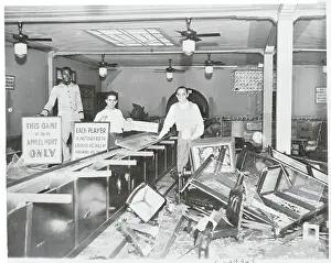 Houston Prints: Men Posing in Destroyed Night Club
