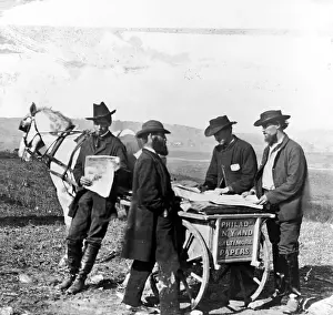 Men Purchasing Newspapers