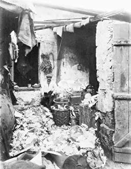 Recycling Prints: Two Men, Rag Dealers, In Alley W/Wares