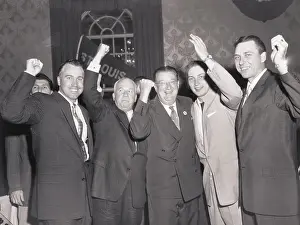 Walter Omalley Prints: Men Raising Their Hands