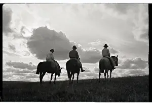 Prairie Prints: Three Men Riding the Range