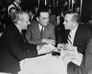 Edgar Hoover Prints: Men Sitting at Table with Drinks