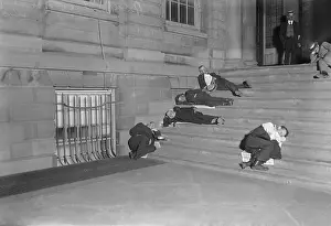 Tiredness Prints: Men Sleeping on City Hall Steps