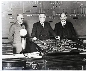 Battersea Prints: Men Standing at Control Board