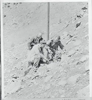 Bakersfield Prints: Men Taking Readings on Uranium Finds