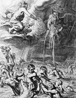 Apocalypse Prints: Men Try To Escape Flood Caused By Zeus