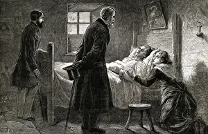 Weakness Prints: Men Visiting Sick Woman