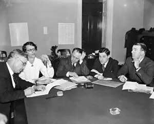 Disease Prints: Men, Woman Seated;Investigating Gauley Br