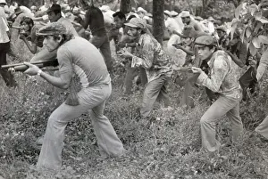 Men And Women Learn How To Fight
