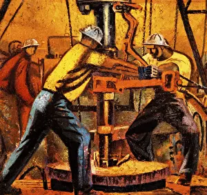 Hardhat Prints: Men Working