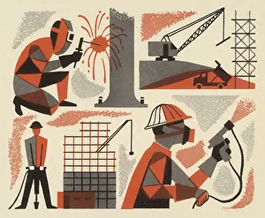 Jackhammer Prints: Men Working
