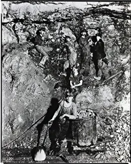 Missouri Prints: Men Working In A Mine