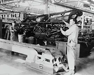 Long Beach Prints: Men Working on an Assembly Line
