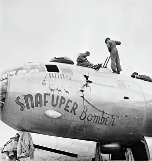 Men Working on Plane