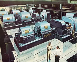 Men Working in Power Plant