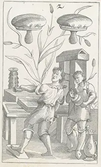 Men Working on Printing Press