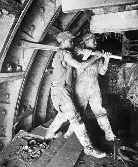 Men Working On Tunnel