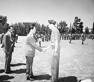 Israeli Prints: Menachim Begin Shaking Hands with a Member of the Irgun Zvai Leumi