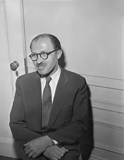 Menahem Begin Sitting with Hands Folded