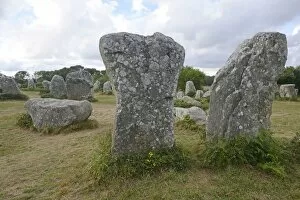 Images Dated 12th August 2014: Menhirs near Erdeven, Departement Morbihan, Brittany, France