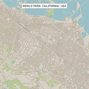 Menlo Park California US City Street Map