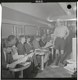 Men's Fashion Show on a Train
