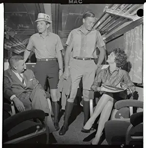 Men's Fashion Show on a Train