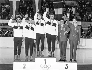 Olympia Prints: Men's luge doubles 1964 Winter Olympics