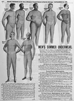 Mail Prints: Men's Summer Underwear in Sears Catalog