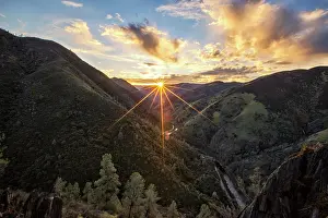Merced River Canyon at Sunset