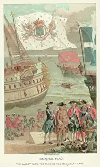 Tricorne Prints: Merchant Navy, Three Different Flags