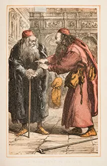 Images Dated 5th May 2016: The Merchant of Venice by Shakespeare engraving 1870