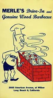 Drive In Prints: Merle's Drive-In and Genuine Wood Barbecue