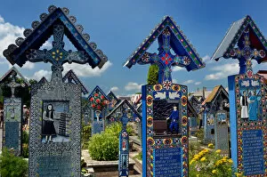 Images Dated 15th July 2012: Merry Cemetery, Sapanta, Maramures, Romania