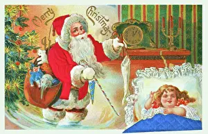 Toys Prints: Merry Christmas - Filling the Stockings