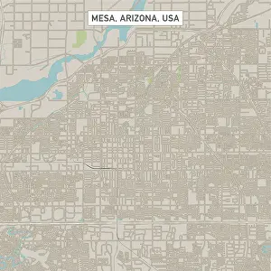 Mesa Arizona US City Street Map