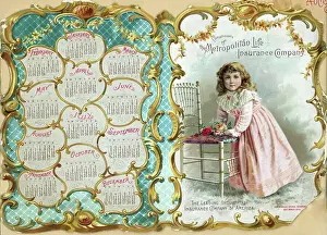 Met Life Advertising Calendar, 1894