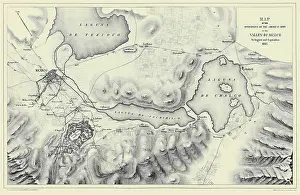 Mexican American Prints: Mexican-American War Map of Operations