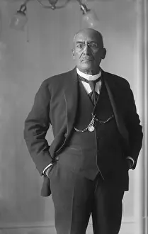 Prints of (Original Caption) 4/17/1915-Victoriano Huerta, former provisional President of Mexico posed especially for the International News Service at the Hotel Ansonia Front Page: Framing History as it Happens: Former Mexican President Posing