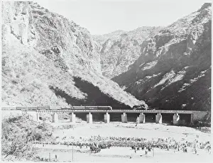 Santa Barbara Prints: Mexican Railway Dedication Ceremonies on Site
