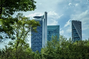 Images Dated 2nd April 2016: Mexico City modern skyline